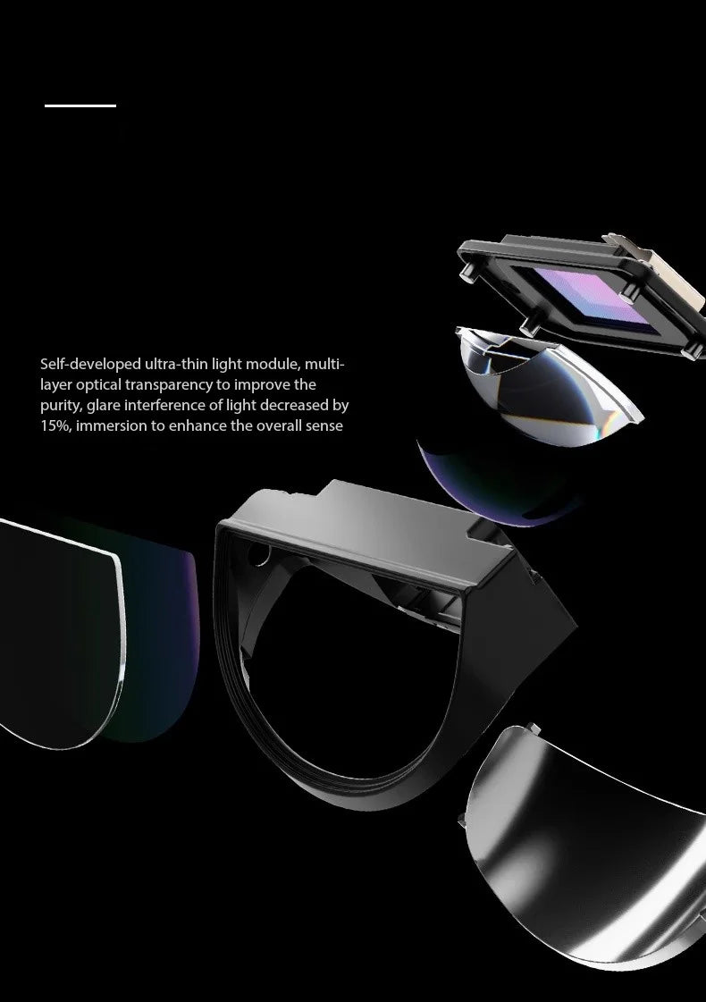RayNeo AR Smart Glasses: 135-Inch Private Cinema Display for Gaming (3S Pro) Tidesmit