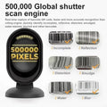 Ergonomic Wire Barcode Scanner With 360°Omnidirectional Reading 800x600 Resolution For Retail Inventory Management 896C