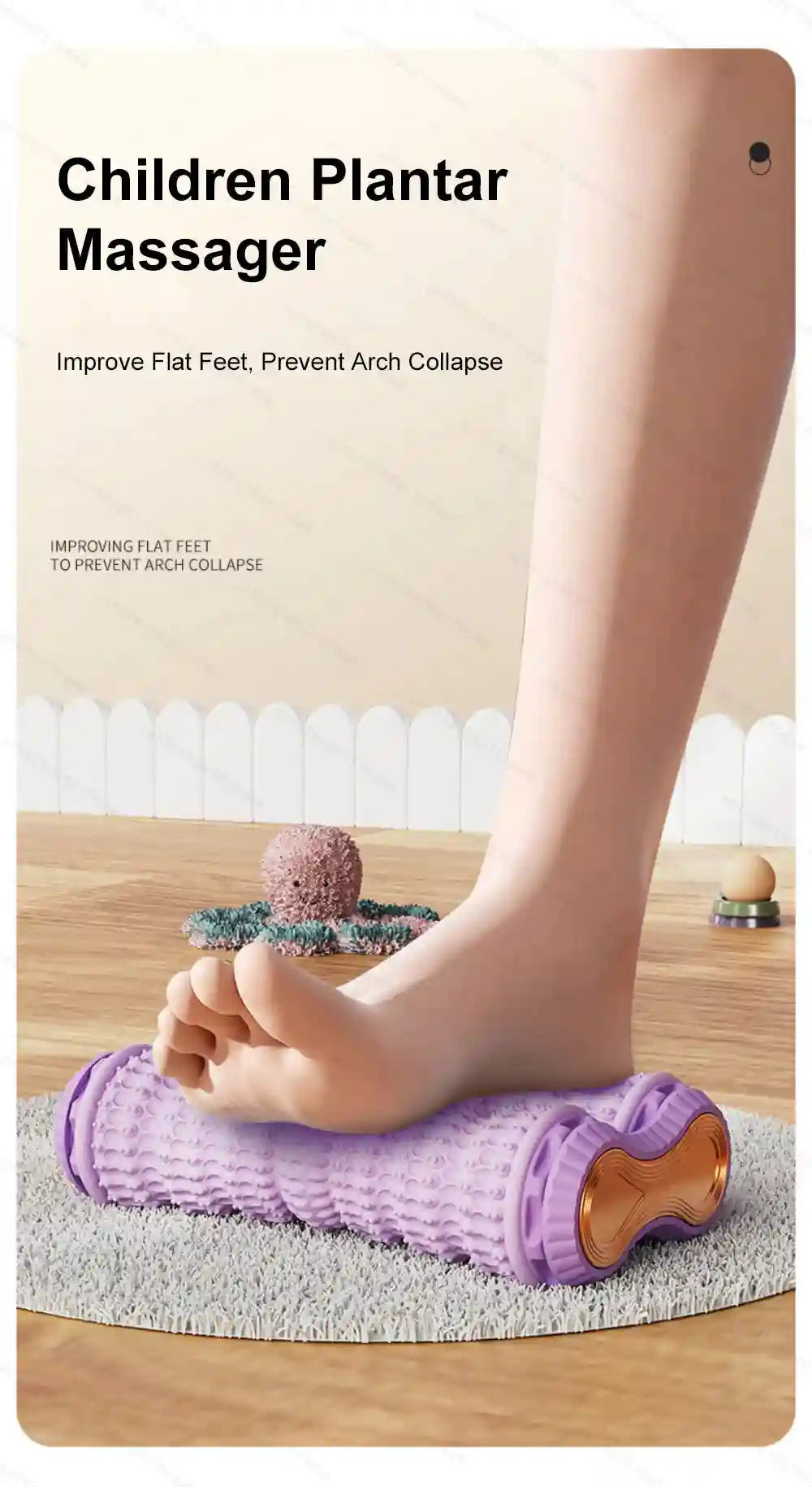 Massage Ball Foot Roller for Plantar Fasciitis – Deep Tissue Set Massage Roller Tidesmit
