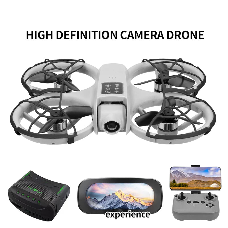 Foldable Camera Drone with HD FPV and Obstacle Avoidance - Gray Tidesmit