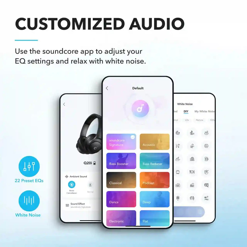 Wireless Headphones with Active Noise Cancellation & Low Latency Audio Tidesmit