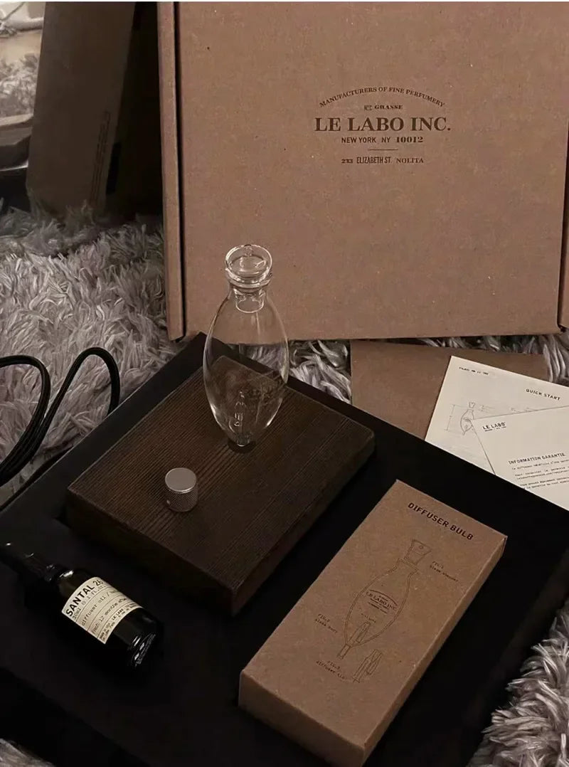 20ml Waterless Pure Essential Oil Diffuser Nebulizer Aromatherapy Diffuser Electric Wooden Glass Home Aroma Essential Diffusers