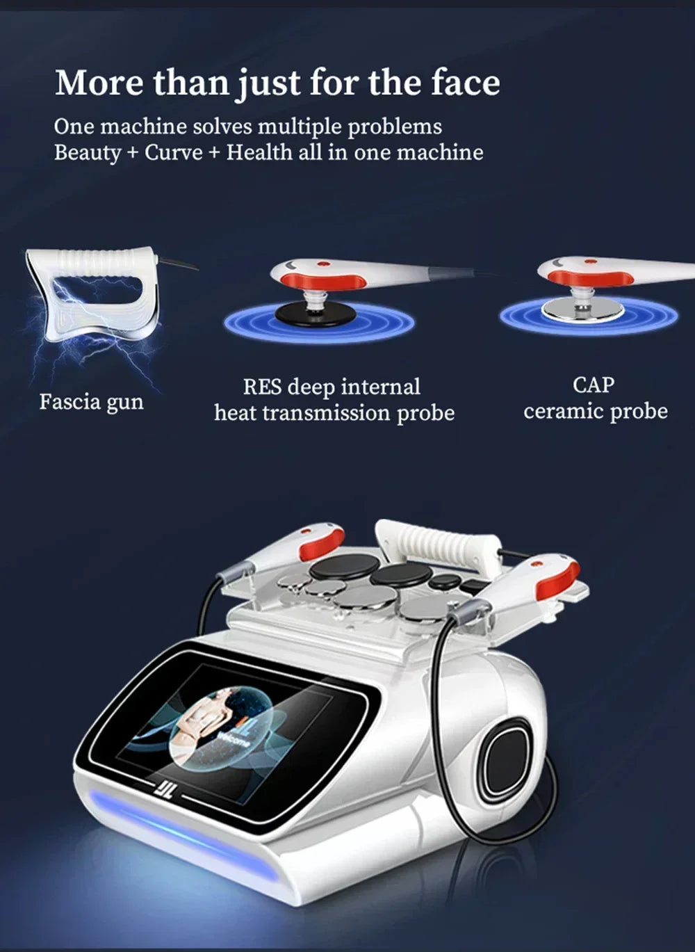 448kHz Tecar Therapy Machine for Deep Tissue Pain Relief & Slimming Body Shaping Massage Equipment Tidesmit