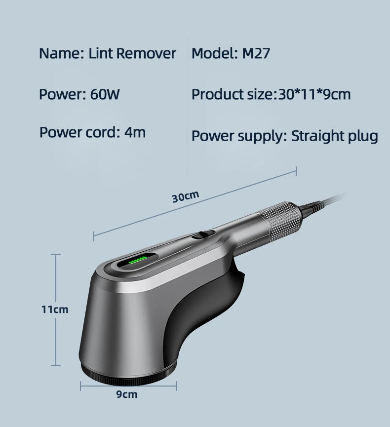 Tidesmit 60W professional lint remover and fabric hairball trimmer for commercial garment care and dry cleaners