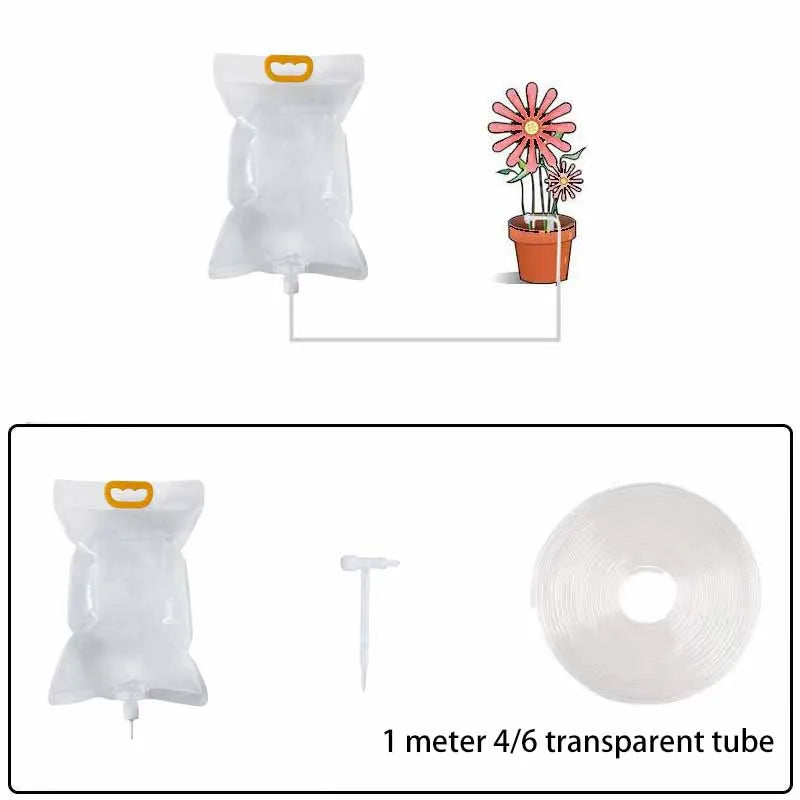Plant Irrigation Bag Automatic Adjustable Dripping Rate Watering Bag Garden Watering Water Bag Plant Dripper Tools Kits
