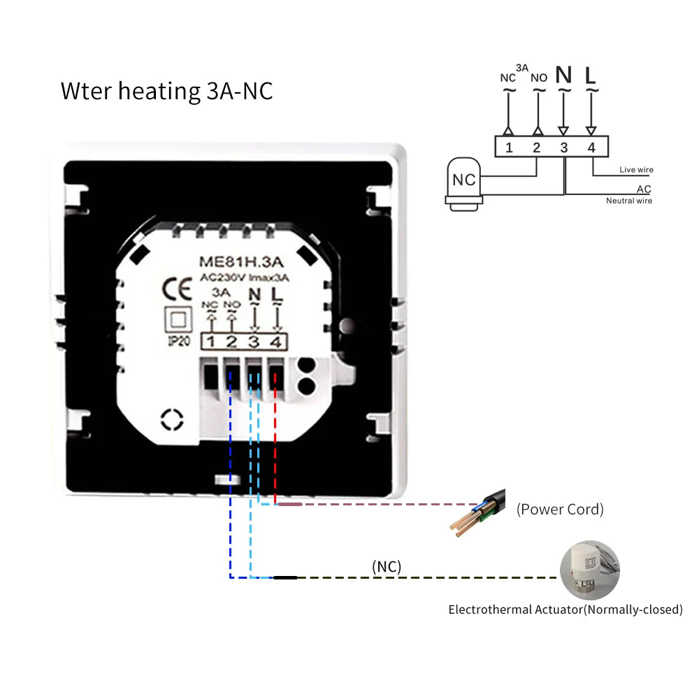 Tidesmit Matter compatible Tuya Smart Thermostat for efficient WiFi underfloor heating control, image 21 of 25