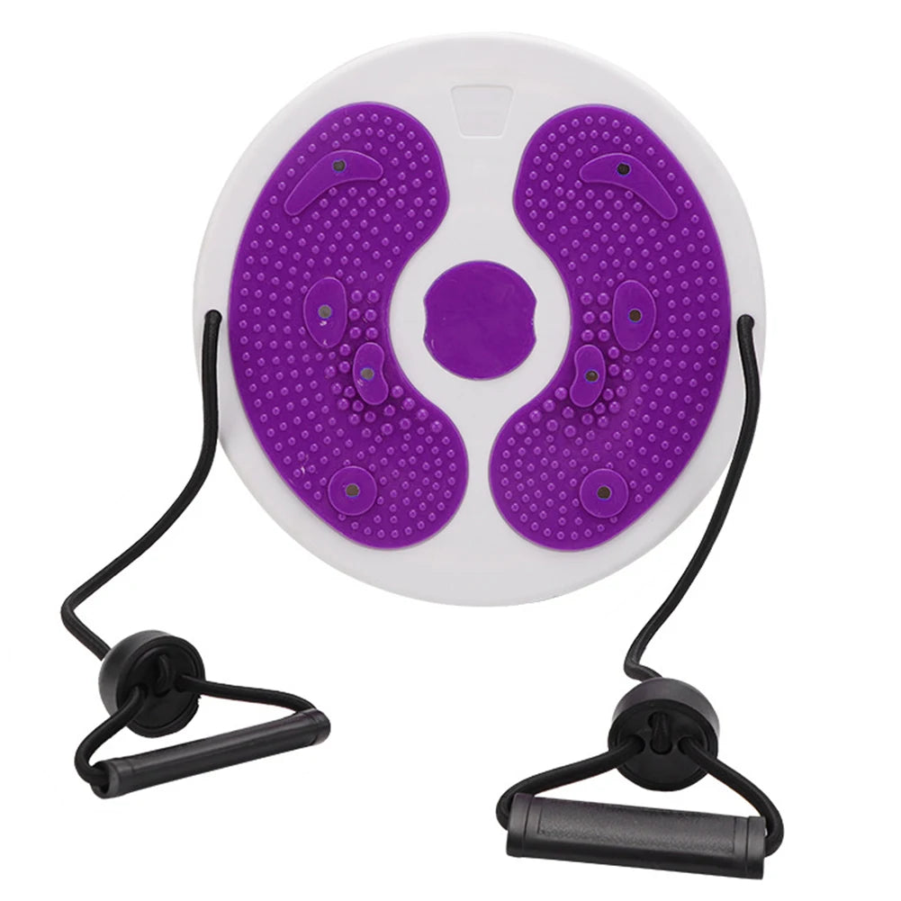Waist Twisting Disc with Resistance Bands & Magnetic Foot Massage Body Shaping Massage Equipment Tidesmit