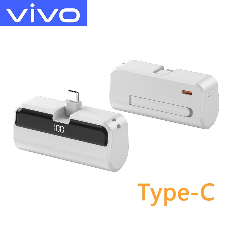 Portable Power Bank 50000mAh | Fast Charging USB-C Travel Battery White Type-c Tidesmit