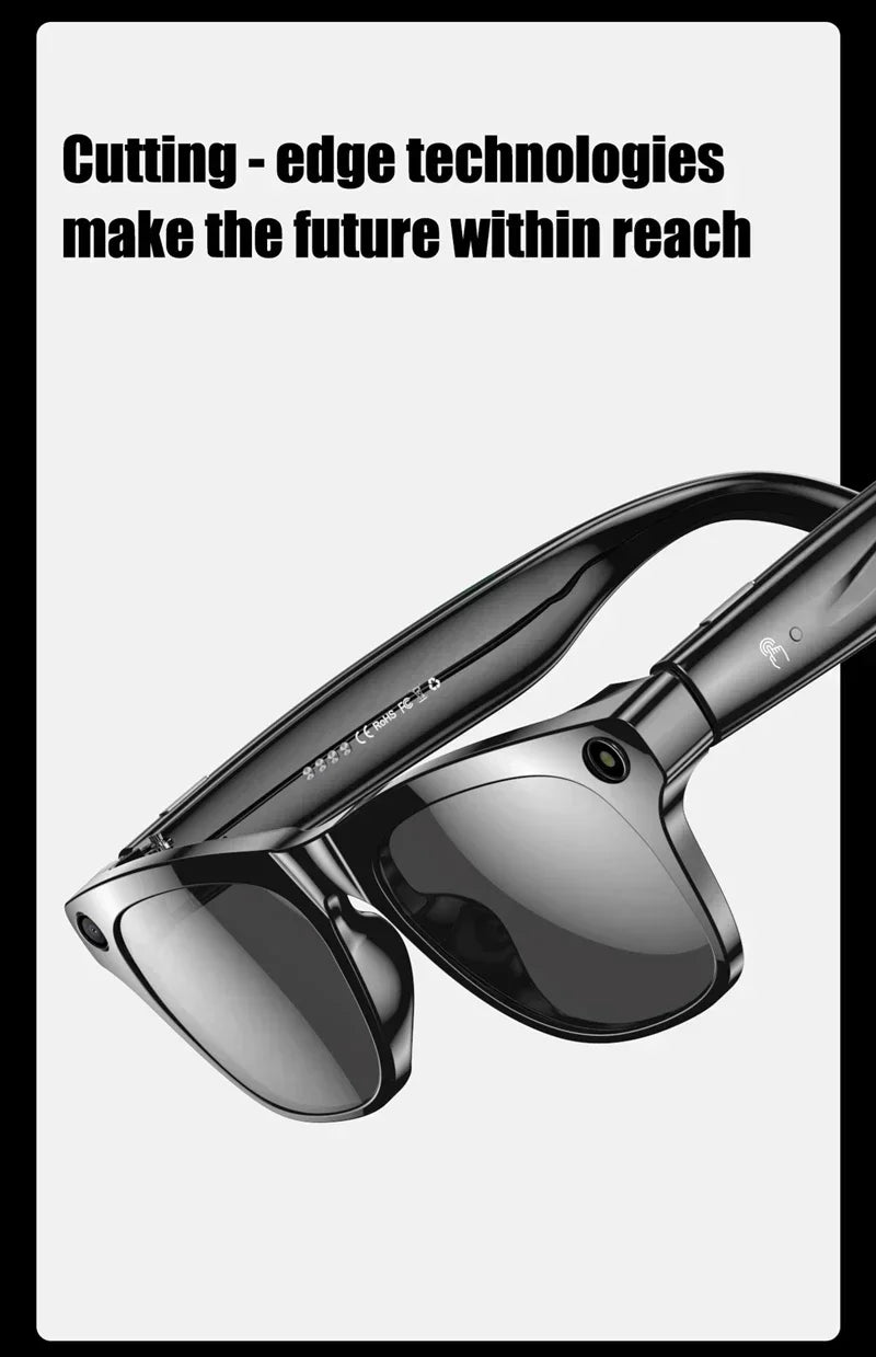 AI Smart Glasses with 100MP Camera and Spatial Audio - Tidesmit Tidesmit