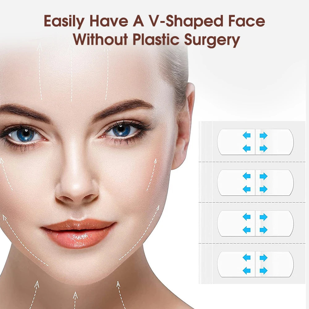 40/240/400Pcs Face Lift Tapes Invisible Face Lift Sticker Wrinkle Removal Stickers Tighten Chin Fade Fine Lines Shape V-Shaped