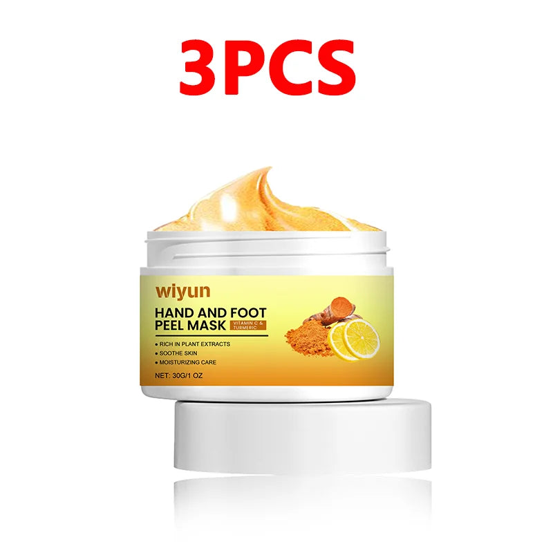 Vitamin C Turmeric Hand Mask for Exfoliation and Skin Repair - Tidesmit Scrubs Treatments 3pcs Tidesmit