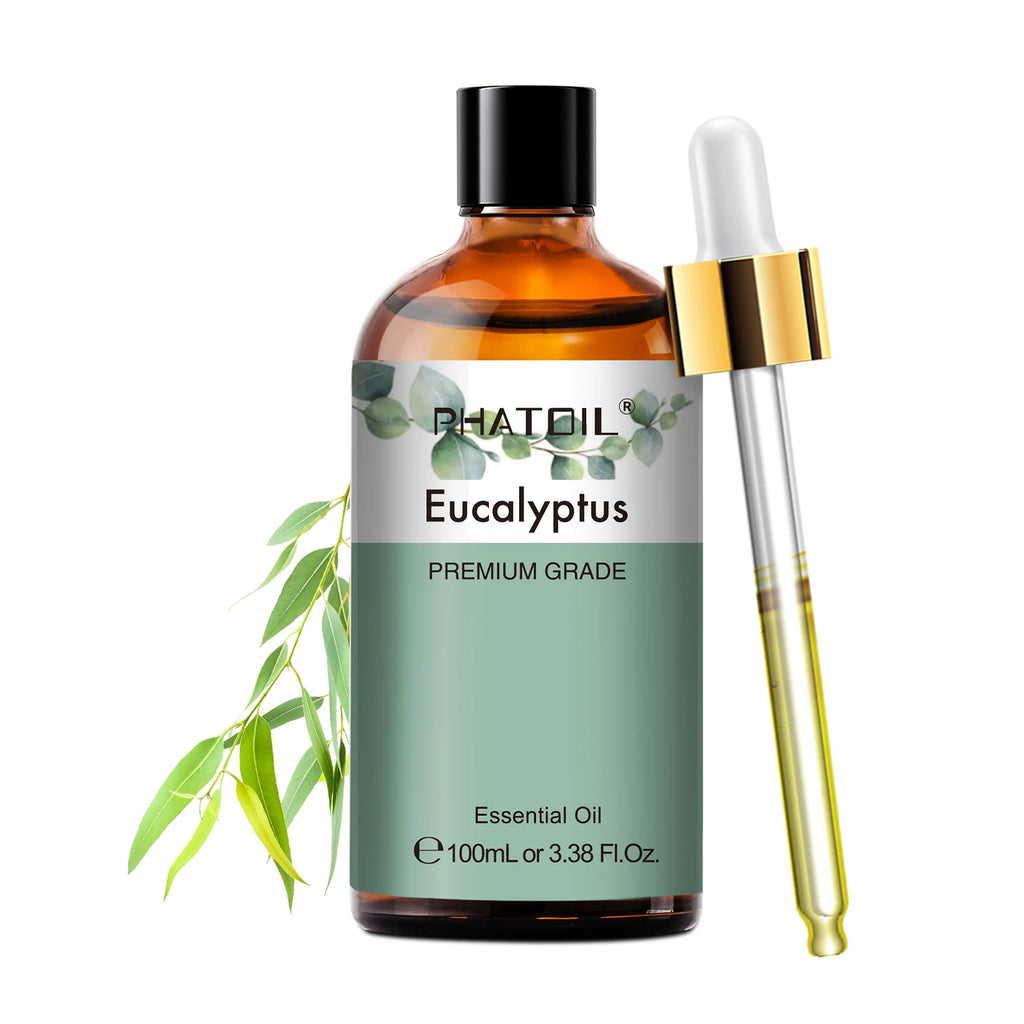 PHATOIL 100ml Premium Essential Oil Sandalwood Lavender Eucalyptus Peppermint Lemongrass Vanilla Aromatherapy Essential Oils