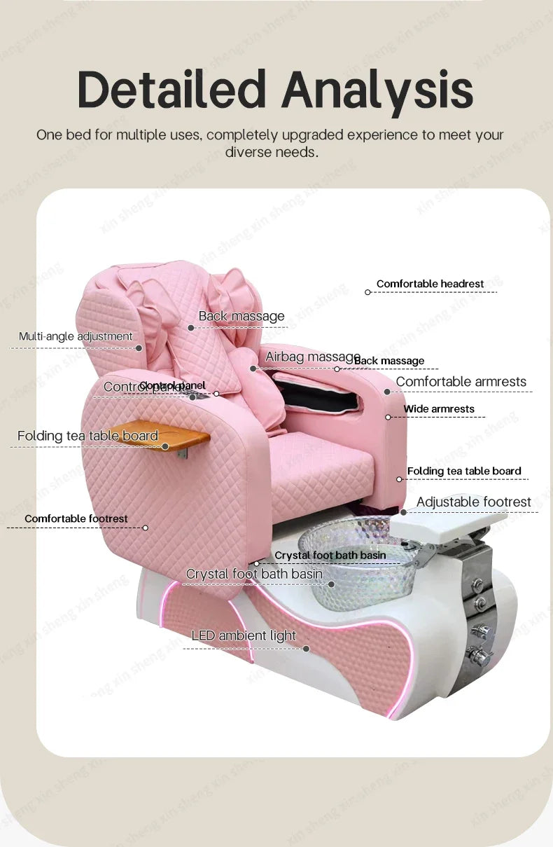 Massage Chair for Pedicure Spa - Automatic Reclining Electric Massager Massage Chairs Tidesmit