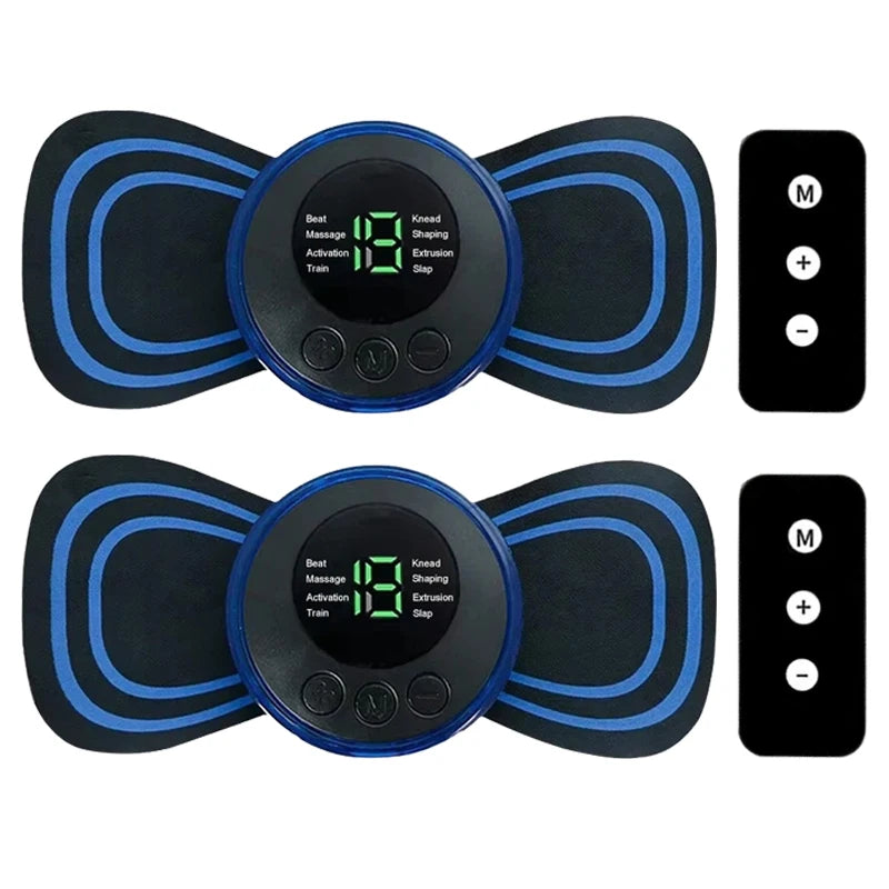 Portable Electric Massager for Muscle Relief - 8 Mode Wellness Device Massage Cushion RC 2PC Tidesmit