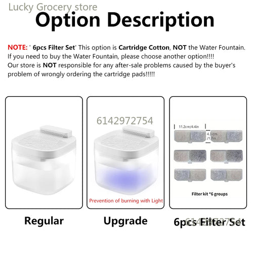 3L USB Pet Water Fountain with Pump & Filter Anti-Dry Burning Cat Water Dispenser Auto Recirculating Pet Water Flow Drinker