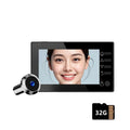 Danmini Visual Doorbell Peephole 4.3'' LCD HD Display Digital Door Viewer 1 Million Pixel 120° Camera Security Cat Eye Door Bell