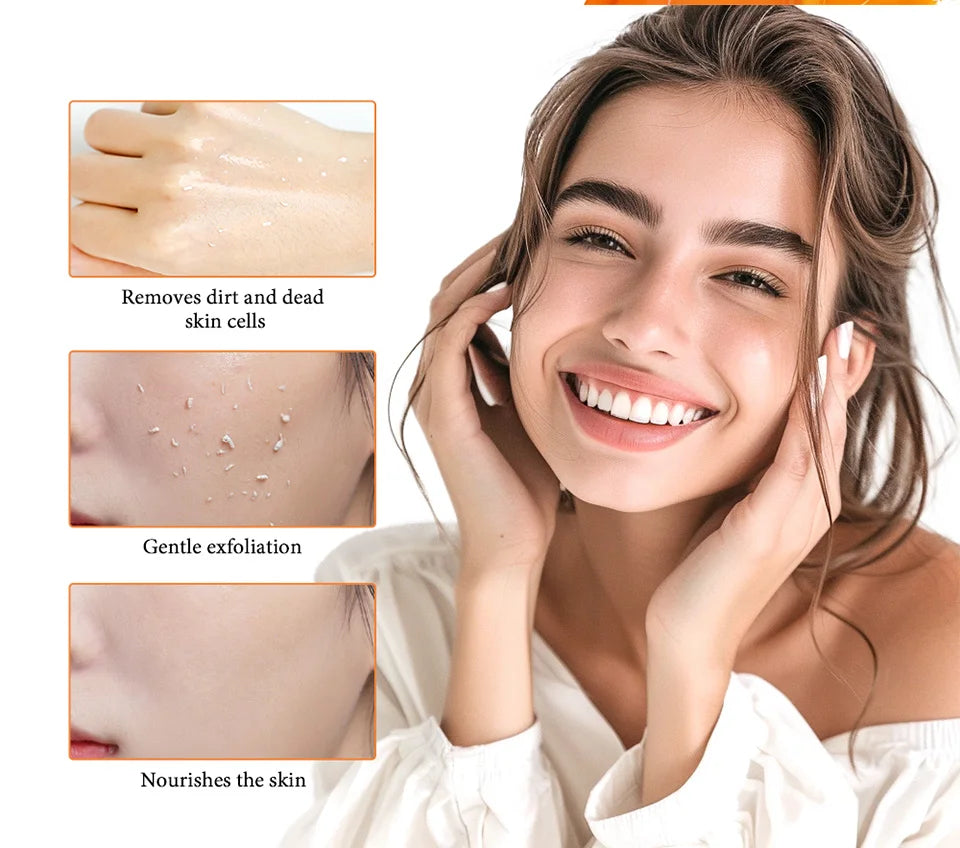 Orange Peeling Gel Body Exfoliator - Natural Deep Cleansing 50g Scrubs Treatments Tidesmit