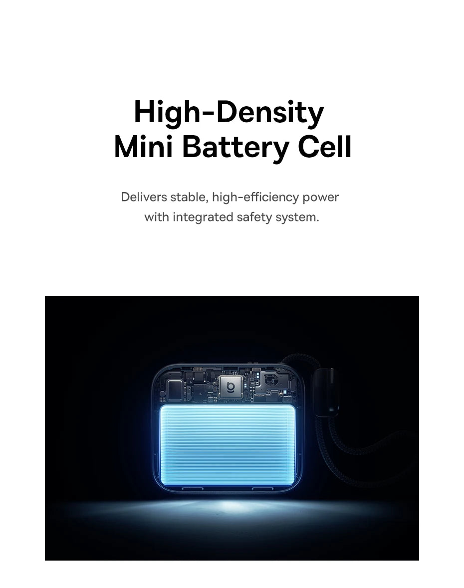 Tidesmit 10000mAh Fast Charging Power Bank with Built-in USB-C Cable Tidesmit