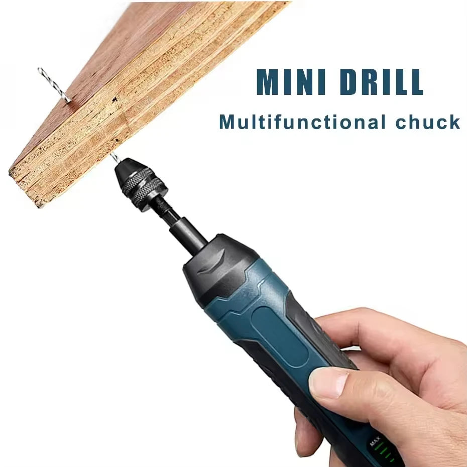 Mini Rechargeable Electric Screwdriver Set Adjustable Torque Cordless Drill for Precision Repair & Electronics Maintenance Tools