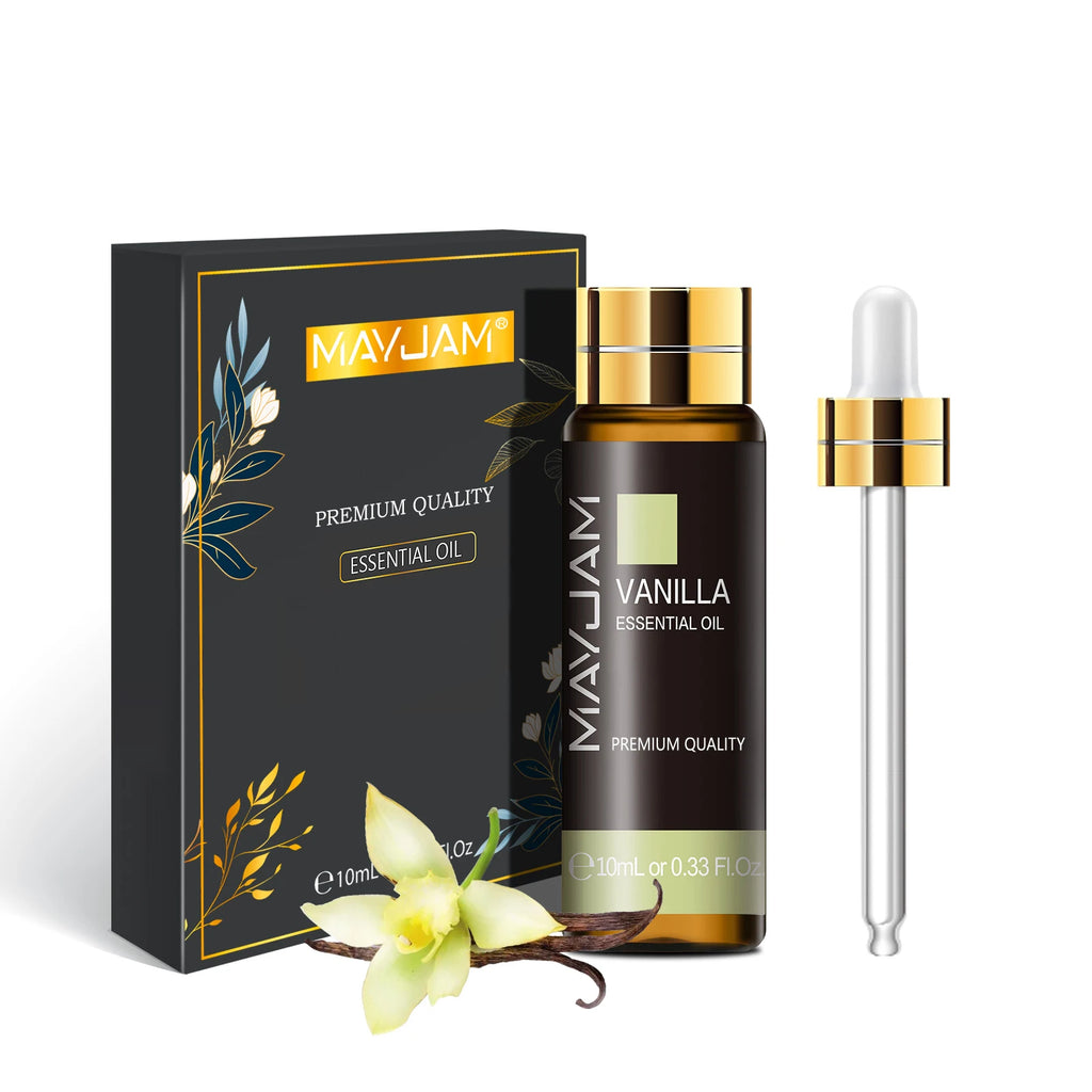 MAYJAM Lavender Jasmine Eucalyptus Vanilla Sandalwood Mint 10ml Natural Plant Essential Oil with Dropper For Diffuser Humidifier