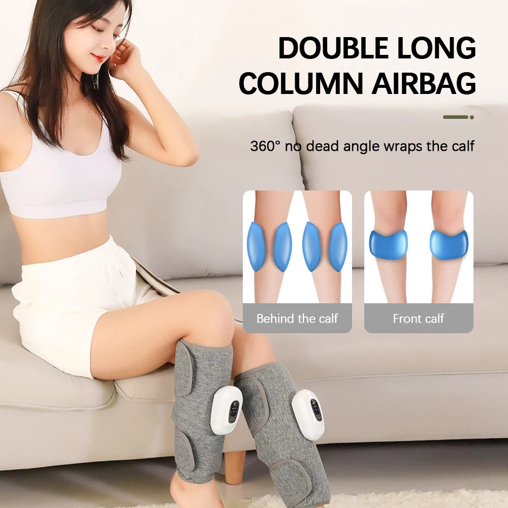 Portable Calf Massager with Heat - Air Compression Recovery Device Fascia Gun Tidesmit