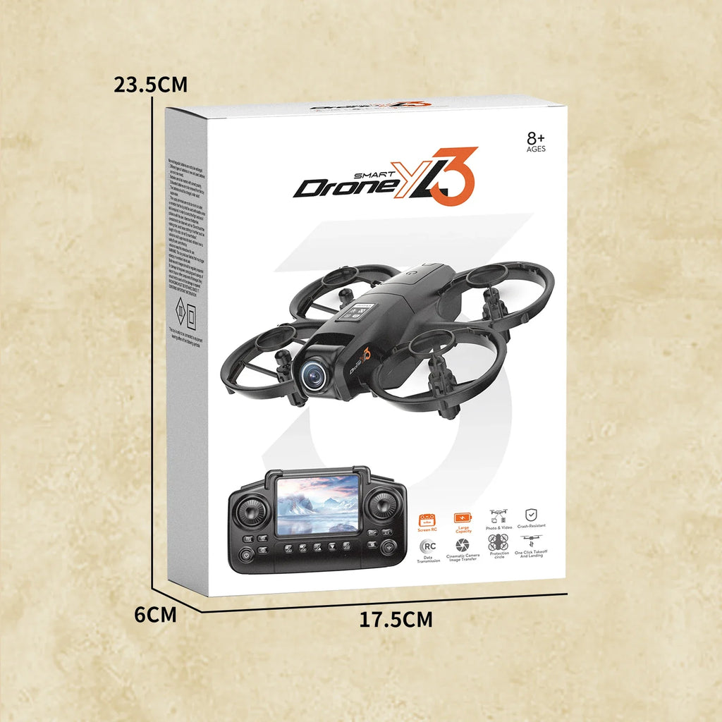 4K Camera Drone for Kids: Foldable Quadcopter with Remote Screen Tidesmit