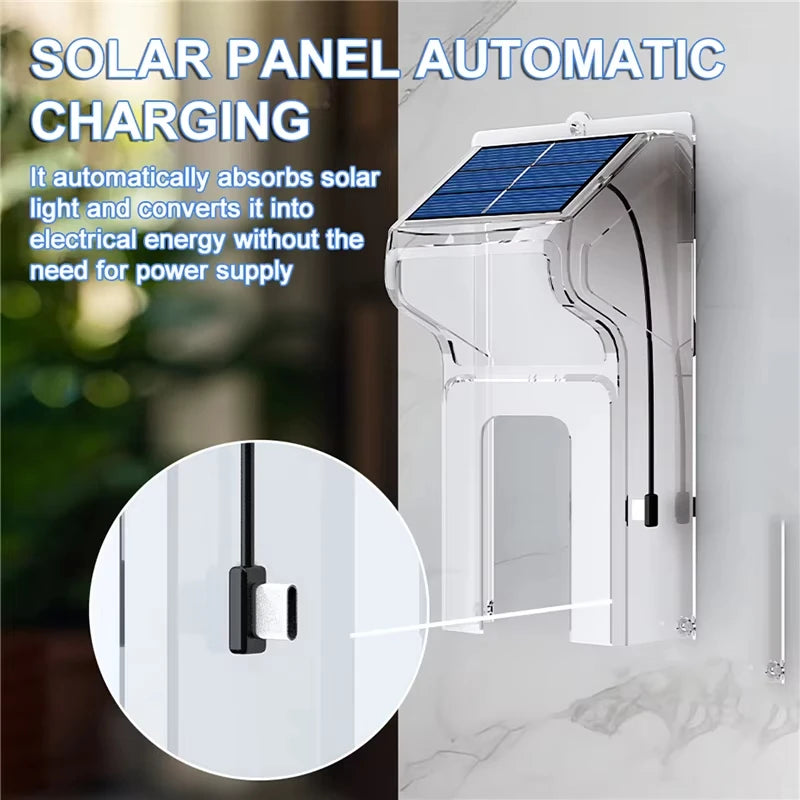 HD Wireless WIFI Doorbell Camera with Solar Charging Waterproof Night Vision Smart Home Two-way Intercom Voice