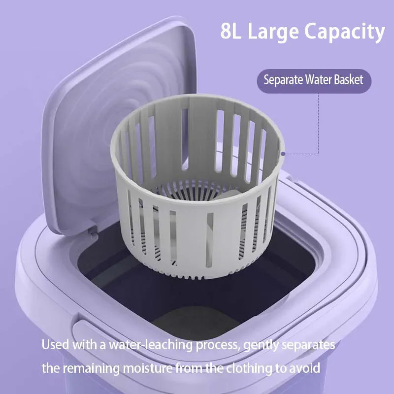 Tidesmit 8L Foldable Portable Washing Machine