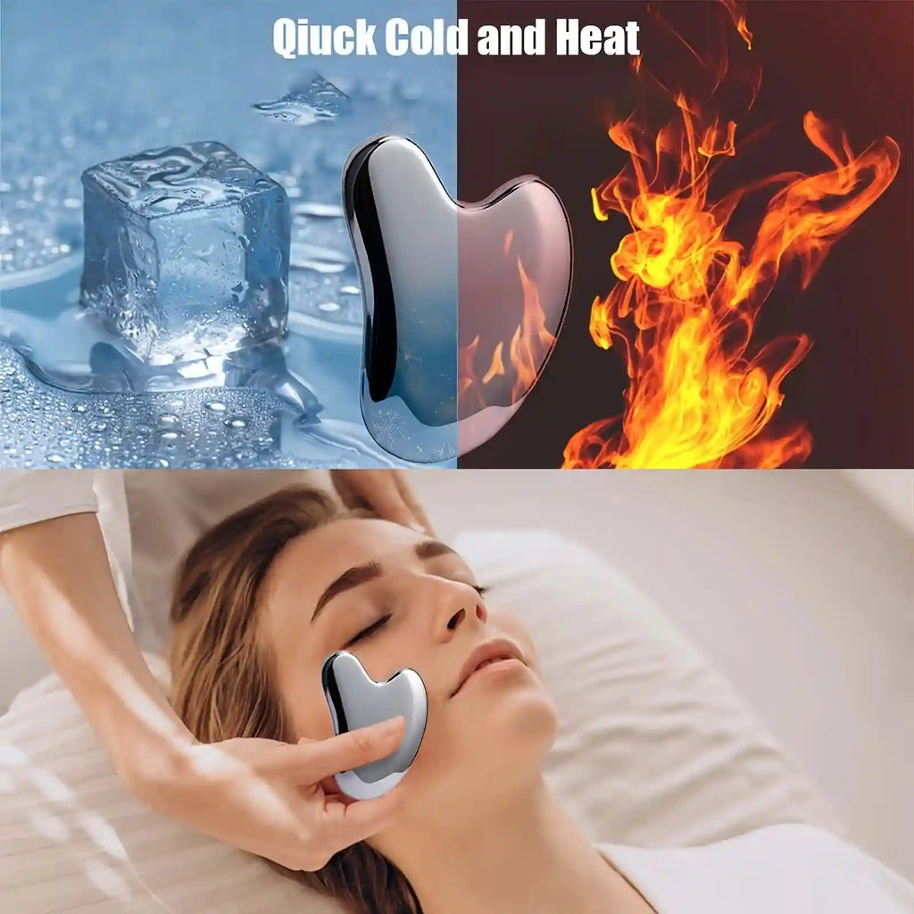 Dolphin Gua Sha Tool | Professional Stainless Steel Facial Massage Board Massage Roller Tidesmit