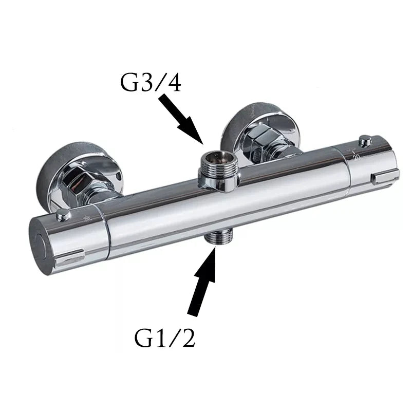 Thermostatic Shower Faucet Mixing Valve Thermostatic Faucet Shower Faucet Bathroom Combination Water Long Spout Bathtub Faucet