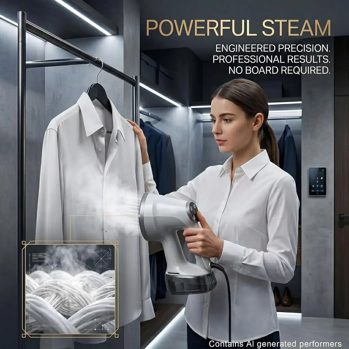 Tidesmit Portable Vacuum Garment Steamer 1200W