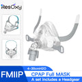 Resoxy CPAP Full Face Mask & Headgear Auto CPAP/BiPAP Mask Improved Comfort Anti Snoring Relief Sleep Apnea CPAP FULL Face Mask