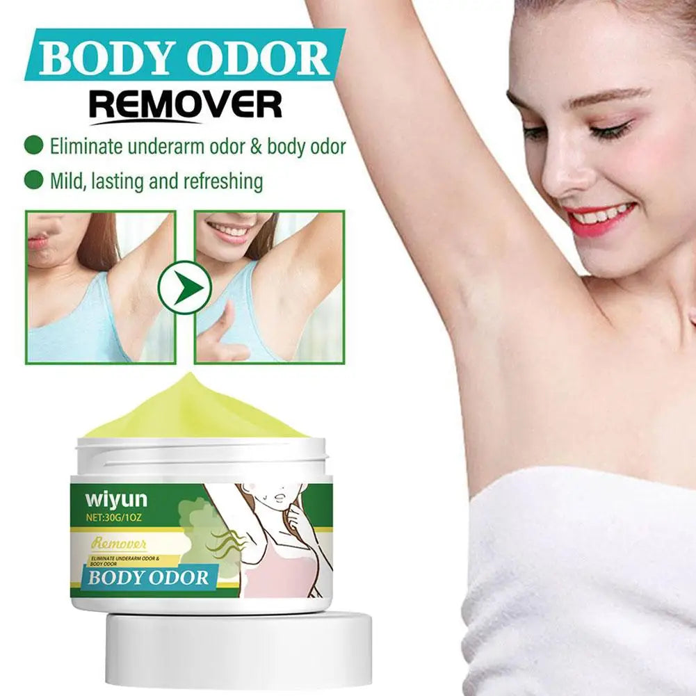 Tidesmit refreshing body odor removal cream for long-lasting armpit and foot odor control and antiperspirant care.
