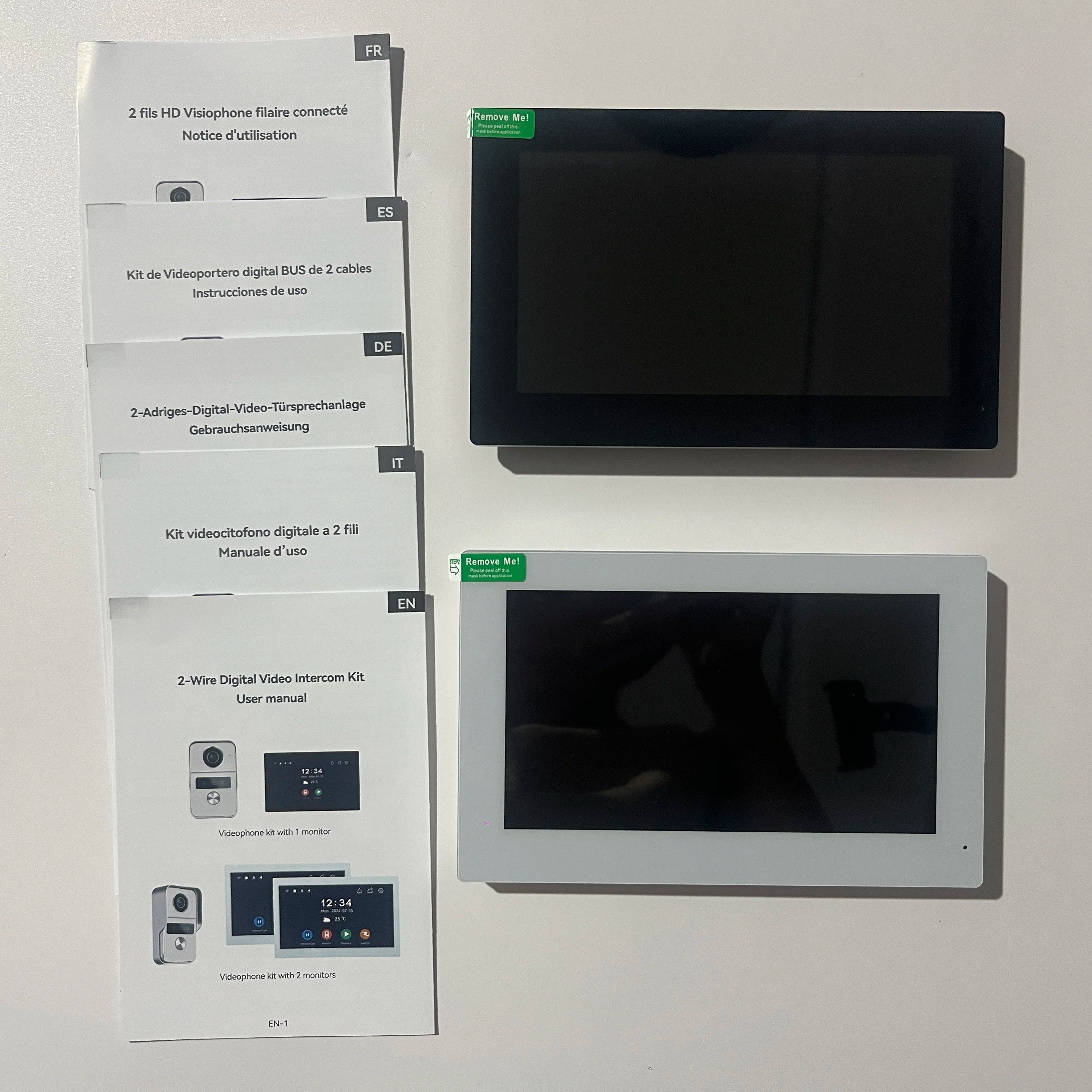 7 Inch Tuya Smart Wifi Video Entry Phone Intercom System 1080P 2 Wire Home Video Doorphone Doorbell RFID Card Unlock Apartment