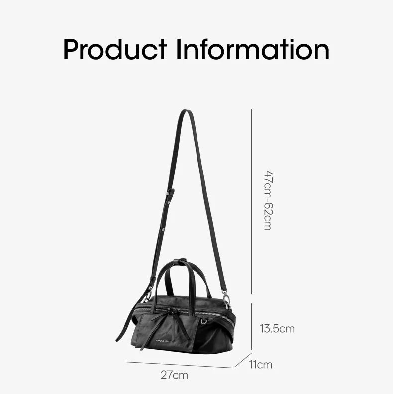 Amazing Song Original Design Cheese Roll Pillow Bag Small Top Grain Leather 2026 New Fashionable Women's bags