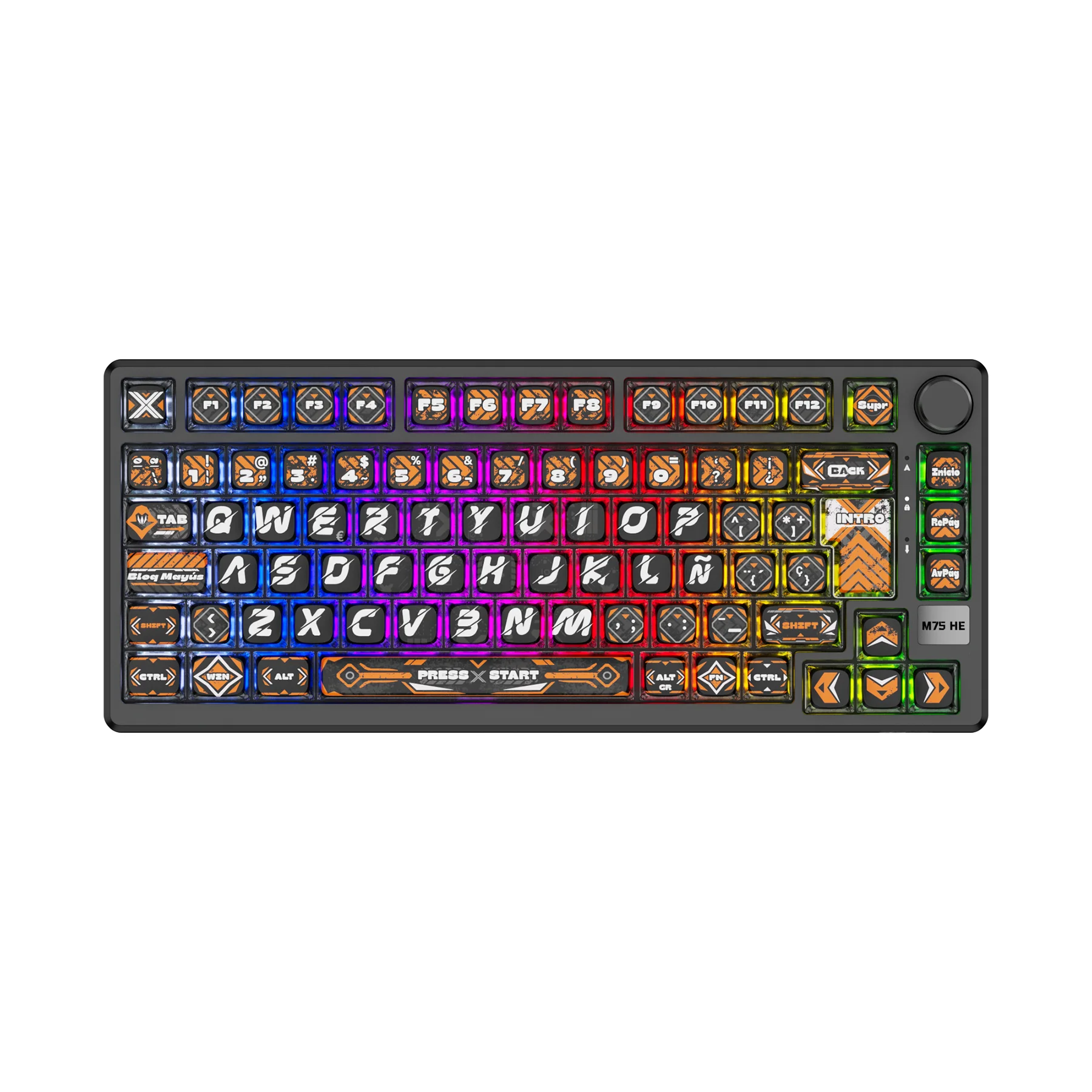 ROYAL KLUDGE RK M75 HE Magnetic Switch Mechanical Keyboard Rapid Trigger 0.01mm 75% RGB Hot Swap Gasket E-Sports Gaming Keyboard