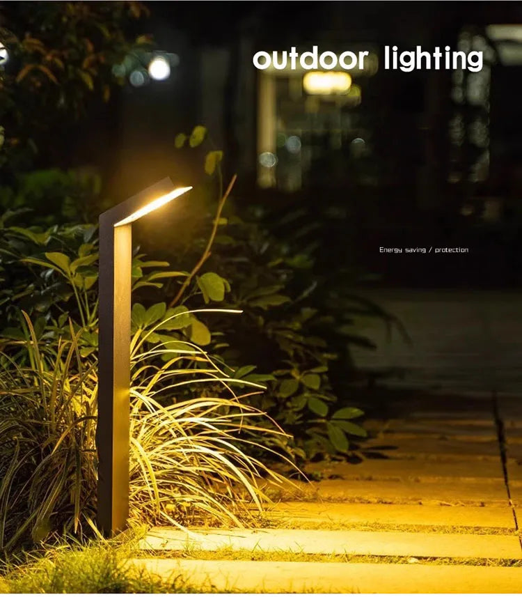 Waterproof IP65 LED Lawn Light AC85~265V 12W Seven Aluminum Street lamp For Garden Path Landscape Villa Courtyard Villa Decorate