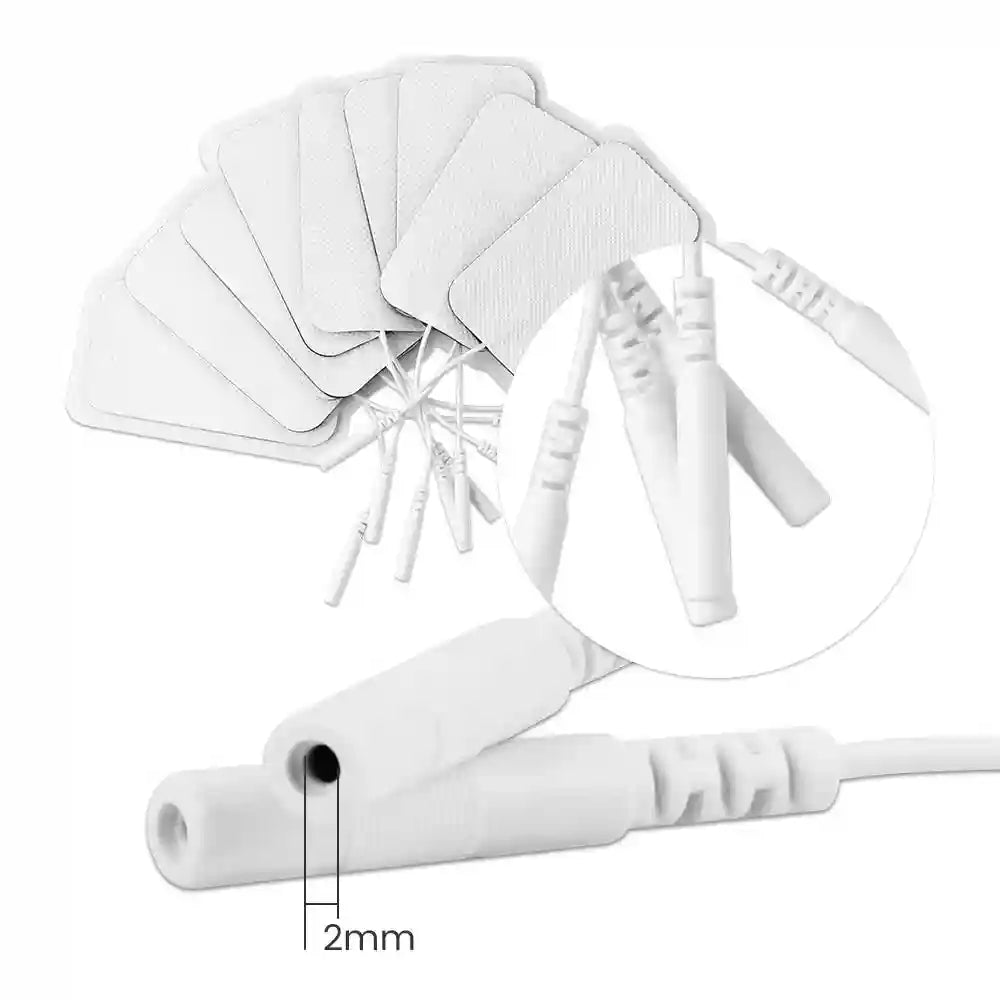 TENS Unit Electrode Replacement Pads - Medical Grade Self-Adhesive Set Massage Roller Tidesmit
