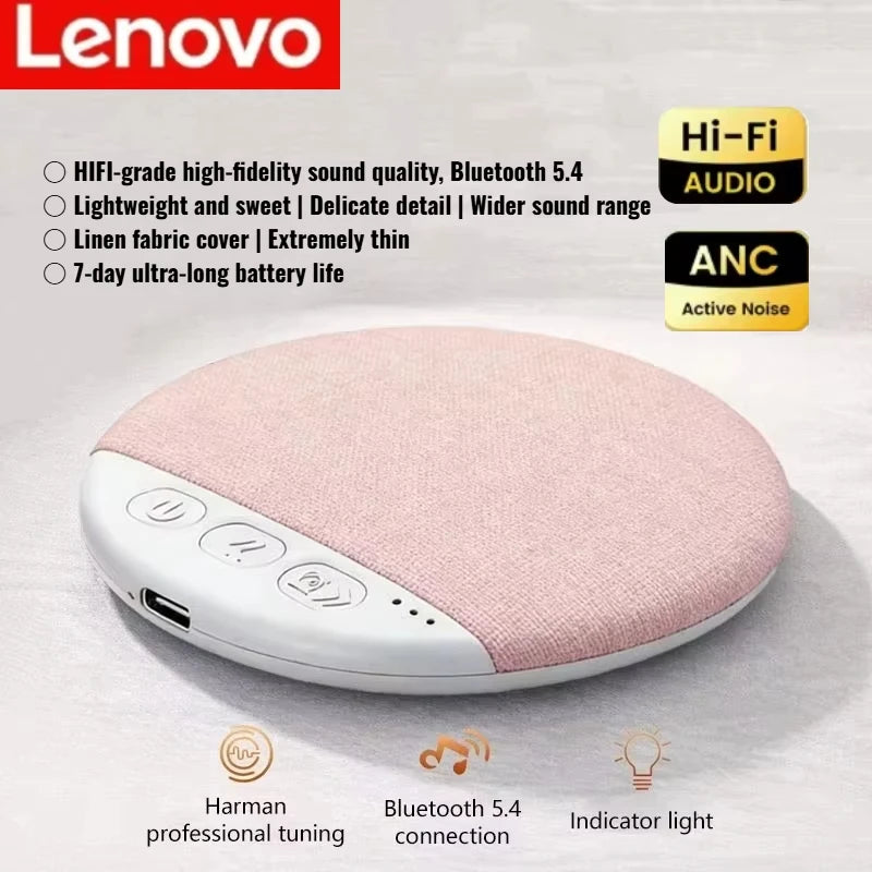 Lenovo New Sleeping Bluetooth Speaker Mini Nature Sound White Noise Soundbar Wireless MP3 Music Player Ultra Thin Timed SpeakerS