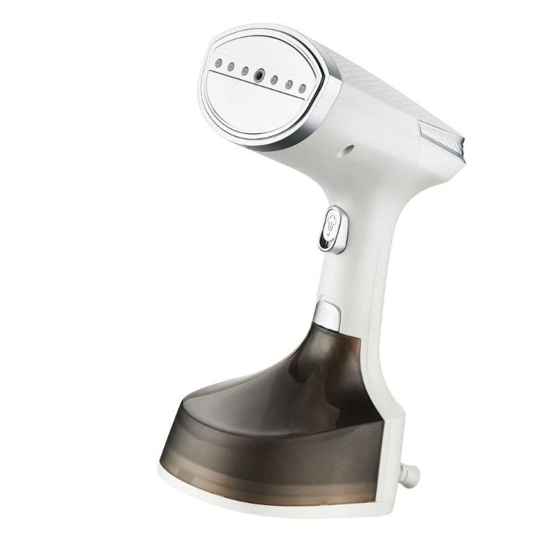 Tidesmit portable handheld garment iron featuring lightweight ABS texture for efficient travel clothes care