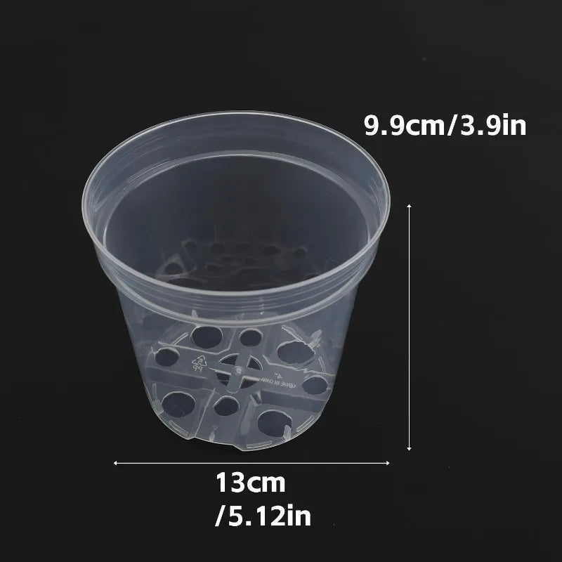 S/M/L/XL Transparent Flowerpot Plant Nursery Pot Seedling Cup Gardening Transplantation Potted Flower Pot Planter Gardening Tool
