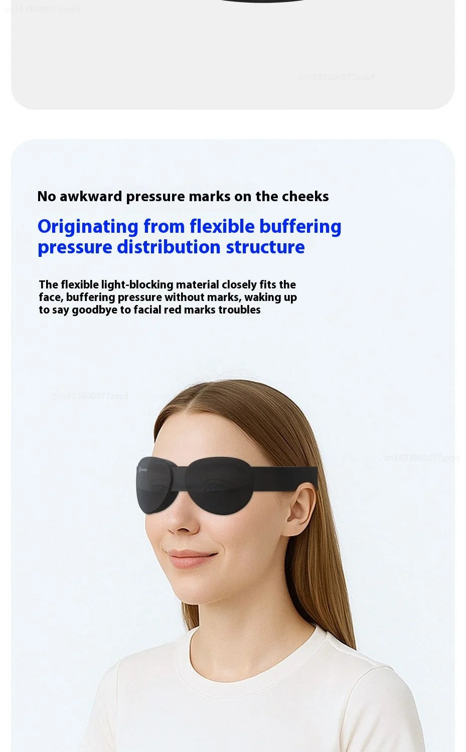 Dreamlight 3D Travel Eye Mask Sleep Blackout 3D Stereoscopic Sleep Aid Portable for Men Women Portable Storage Blindfold