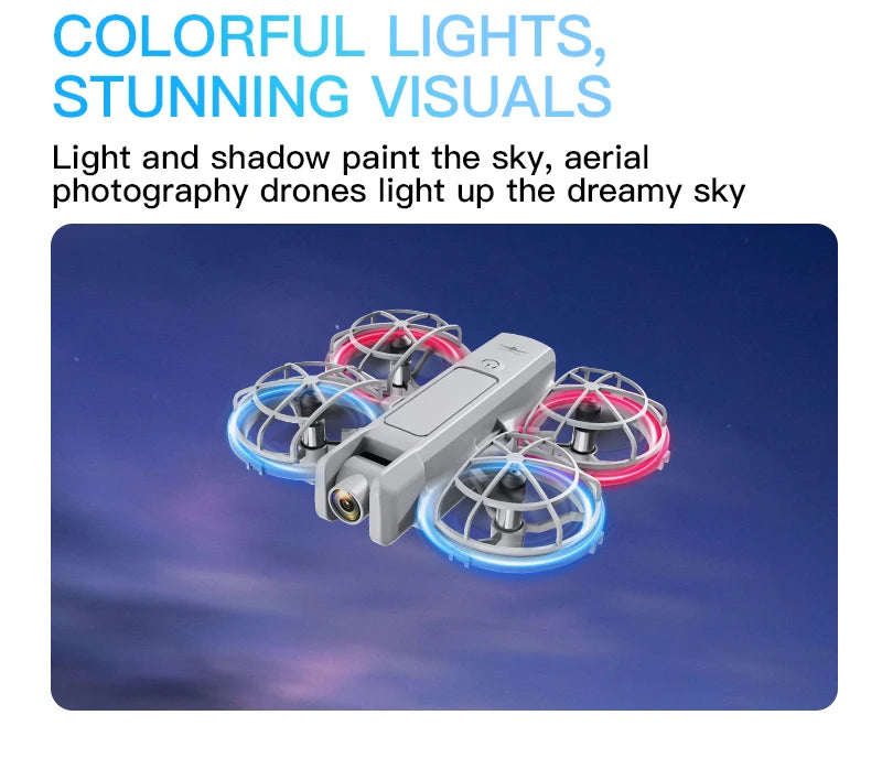 Mini Camera Drone - Optical Flow Control & Foldable Design Tidesmit