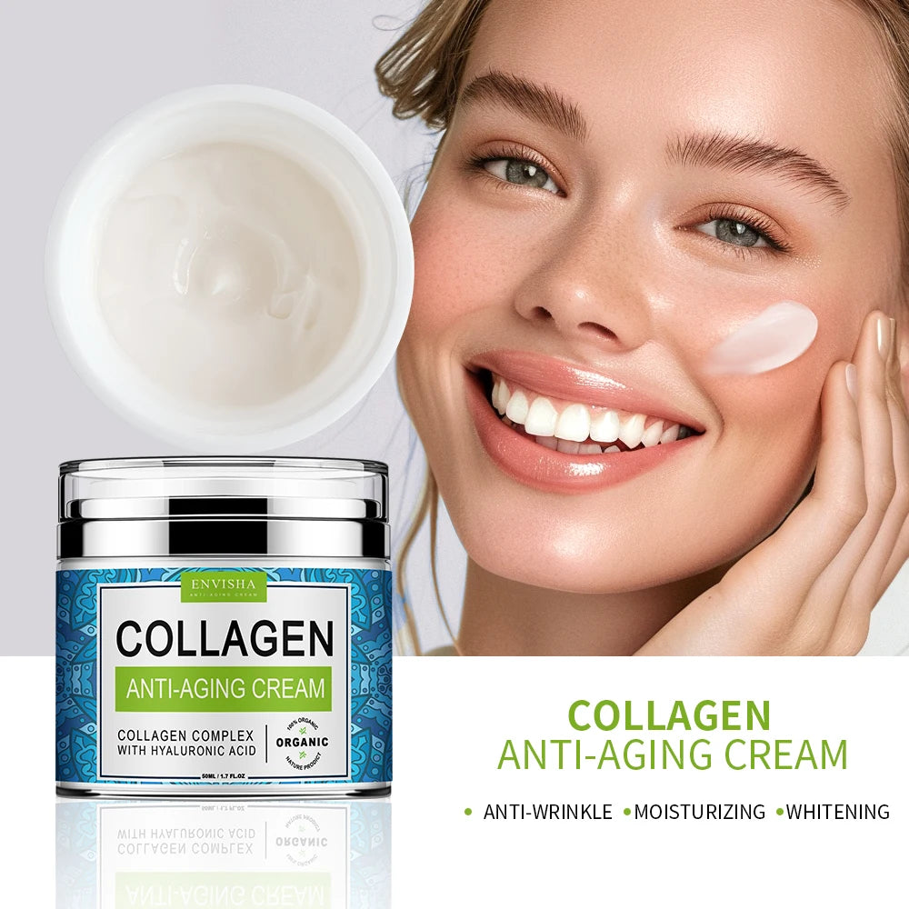 Face Skin Care Retinol Collagen Complex Cream Deeply Moisturizing Firming Nourishesing Smoothing Brightening Beauty Health