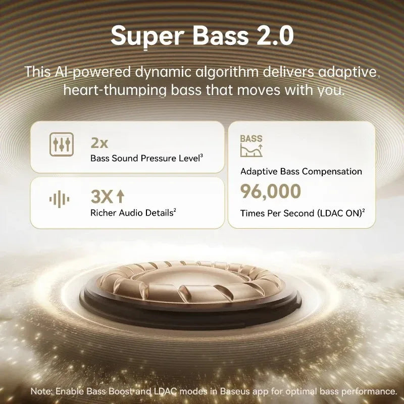 Baseus MC1 Pro Ear Clip Wireless Earphones Bluetooth 6.0 Hi-Res Ultra Open Earbuds earrings 4-Mic ENC Clip on ear buds Headphone Tidesmit