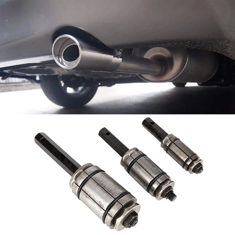 Tail Pipe Expander Tool Set 1-1/8" to 3-1/2" Car Exhaust Tail Tube Spreader Muffler Dent Remover Tool 29-89mm for Most Vehicles