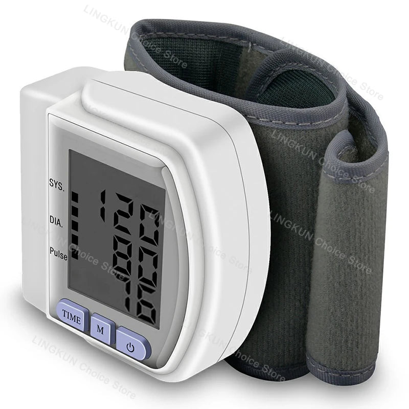 Wrist Monitor Electronic Blood Pressure Monitor Portable Home Blood Pressure Monitors Sphygmomanometer heart rate Tonometer