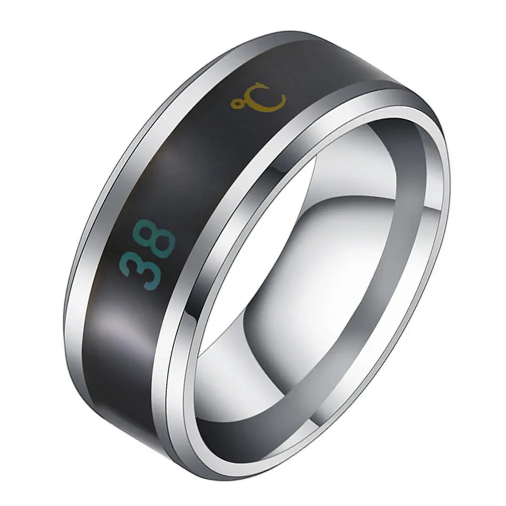 Smart Health Ring - Real Time Biometric Sensor Fitness Tracker Silvery Tidesmit