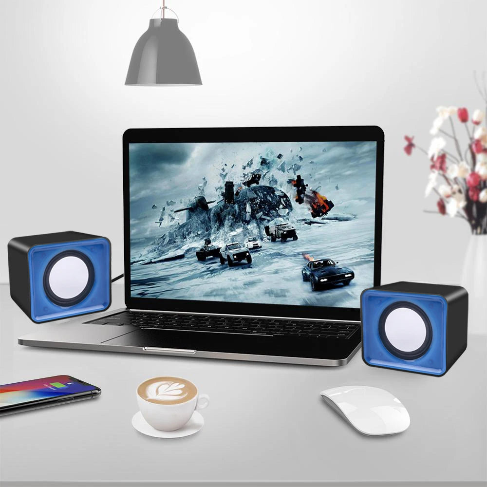 Mini Speaker For Computer PC Laptop Desktop Caixa De Som Sound Box Music Audio System Column Coluna Stereo Set Bocina Acoustics