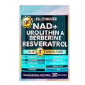30 Patches NAD Transdermal Patches for Women and Men with Resveratrol, Urolithin A for Longevity, Anti-Aging, Cellular Energy